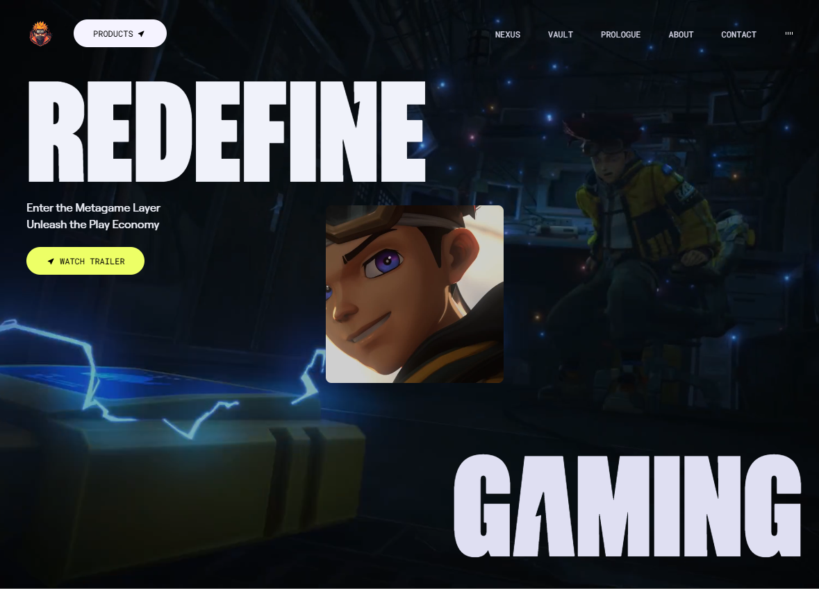 Zentry Animated Landing Page